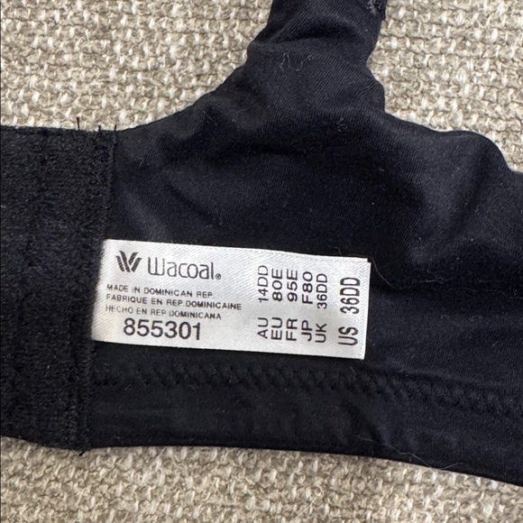 Wacoal Black Softly Styled 855301 36 DD - Picture 7 of 9